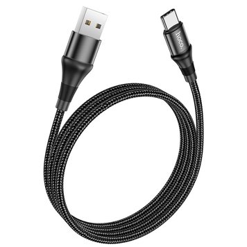 Кабель HOCO Type-C Excellent charging data cable X50 | 1m, 3A | (UPD) Black 1892 фото