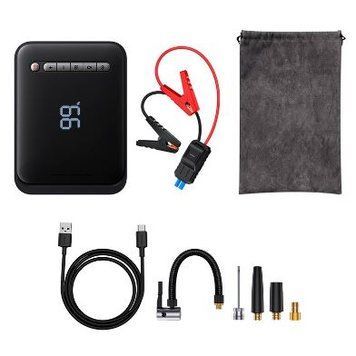 Пусковий пристрій (бустер) + насос для авто Baseus Super Energy 2-in-1 Jump Starter 1000A (UPD) Black 3521 фото