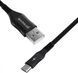 Кабель Proove Braided Scout Micro USB 2.4A (1m) (EN) Black 4021 фото 3