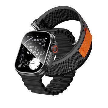 Смарт годинник Smart watch HOCO Y42 Ultra (call version) два ремінці |2.1", Track, HeartRate, 3-5 Days, IP67, GPS, BT5.3|(UPD) Black 7539 фото