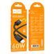 Кабель Hoco Type-C to Type-C Beneficio charging data cable X113 |1m, 60W/3A| (UPD) Black 7439 фото 2