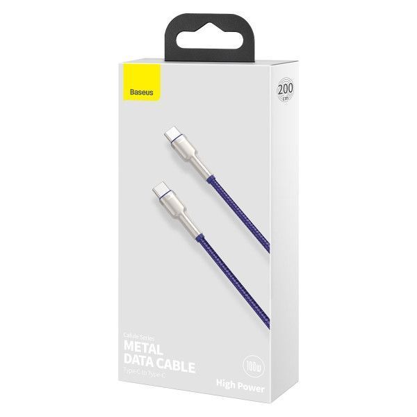 Кабель Baseus Display 2 Fast Charging Type-C to Type-C 100W 1m (ММ) Purple 5891 фото