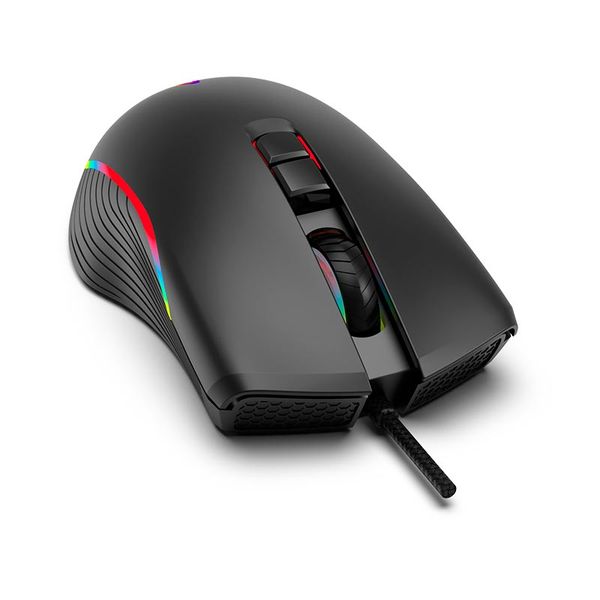 Проводная компьютерная мышь Aikun Apparition Optical Gaming Mouse Backlight GX66 |7200DPI (UPD) black 3274 фото