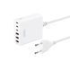МЗП XO L133 75W GaN 3A+3C Desktop Fast Charger with 1.5M Power Cord (MM) White 5386 фото 1