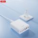 МЗП XO L133 75W GaN 3A+3C Desktop Fast Charger with 1.5M Power Cord (MM) White 5386 фото 2