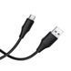 Кабель HOCO Type-C Bien silicone charging data cable X124 |1m, 3A| (UPD) Black 7242 фото 2