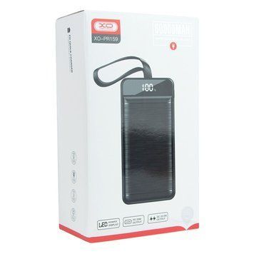 Портативна батарея XO PR159 PD20W+QC22.5W 60000 mAh (MV) Black 7093 фото