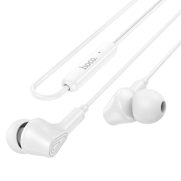 Навушники HOCO Ingenious universal earphones with mic M102 (UPD) White 2171 фото