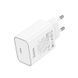 МЗП HOCO Benefit single port charger C143A |1Type-C, 3A/20W, PD/QC| (UPD) White 7194 фото 1