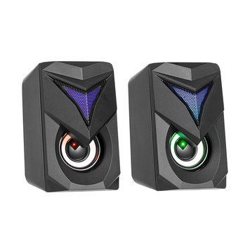 Акустика для ПК XTRIKE ME Gaming speaker SK-405 |RGB, 3Wx2, 3.5mm+USB| (UPD) Black 7395 фото