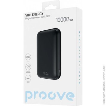 Портативна Батарея Proove Vibe Energy 20W 10000mAh (EN) (black) 2772 фото