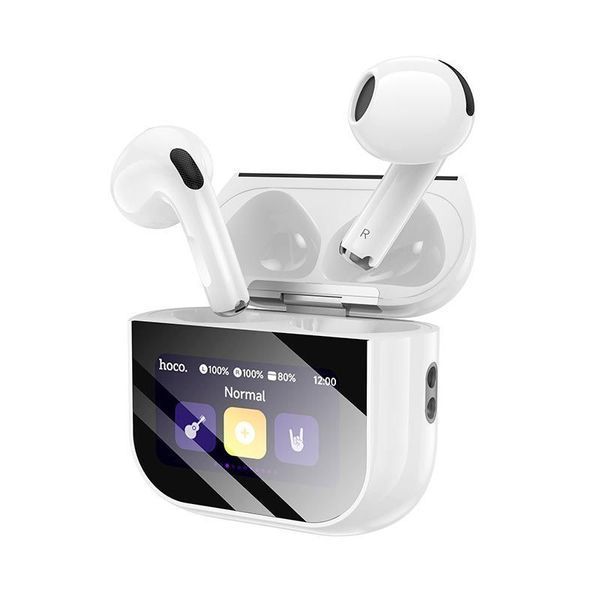 Бездротові навушники HOCO EW72 Soar true wireless ANC NoiseReduction/TouchScreen/5.4 (ЕКРАН)(MM) White 7245 фото