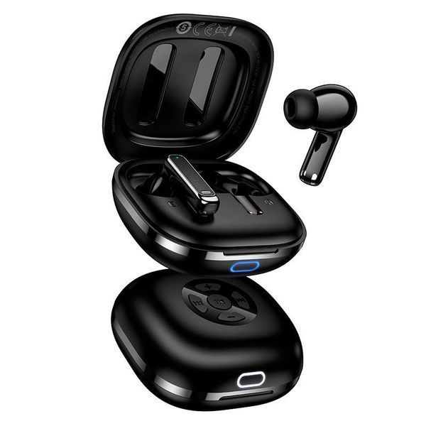 Бездротові навушники HOCO Verso true wireless BT headset with remote control EW204 IPX4 |BT6.0, 30/350mAh, 4h| (UPD) Black 7494 фото