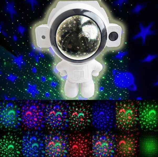 Зоряний 3D проектор MGY-145 Astronaut, Bluetooth, Speaker, Night Light (LUX) White 3935 фото
