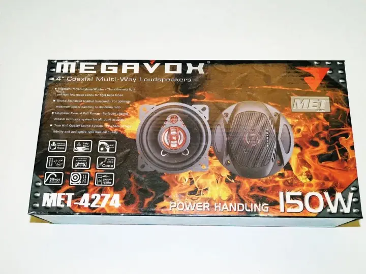 Автоакустика MEGAVOX MGT-4274 150W, 100 mm 6195 фото