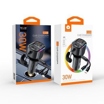 ФМ-модулятор WUW - C220 (KT) Black 5897 фото