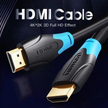 Кабель Vention HDMI to HDMI 1.5 m v2.0 (AACBG) (black) (KT) 3837 фото