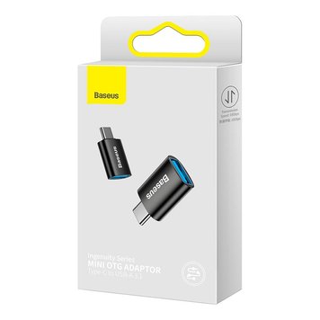 Перехідник Baseus Ingenuity Mini OTG USB 3.1 to Type-C (EN) Black 1644 фото