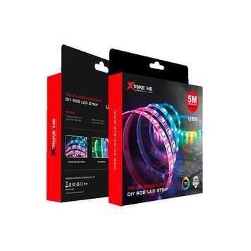Светодиодная лента RGB XTRIKE Me HT-5050 |5M, USB| (UPD) Black 6148 фото