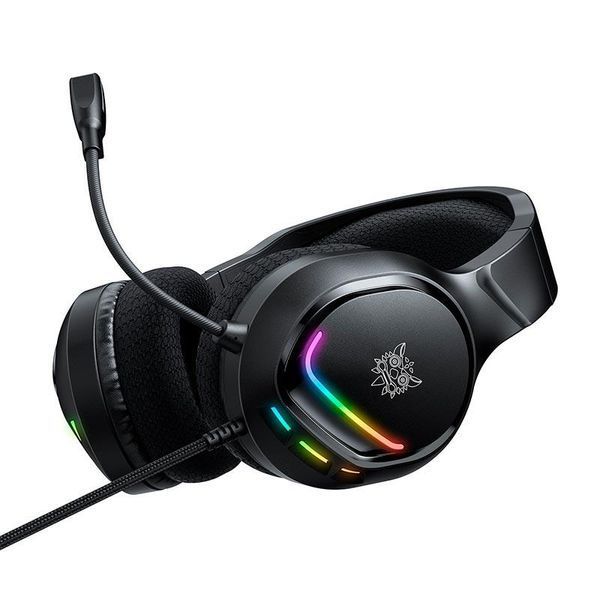 Наушники Onikuma Wired Headphone with RGB Цветной светодиодный звуковой звук X31 |USB+3.5mm, RGB| (UPD) Black 7348 фото