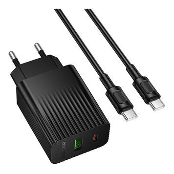 СЗУ Borofone BAS76A 1USB-C/1USB PD/QC 30W+Type-C to Type-C (MMA) Black 7431 фото