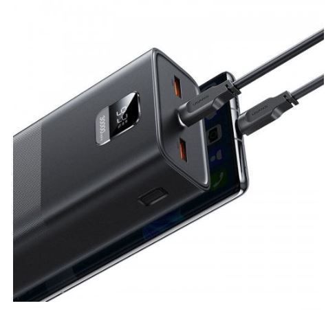 Портативна батарея Usams US-CD185 PB68 PD3.0 65W + QC3.0 30000 mAh Fast Charging Digital Display Power Bank+Type-C To Type-C PD 100W (KT) Black 3922 фото