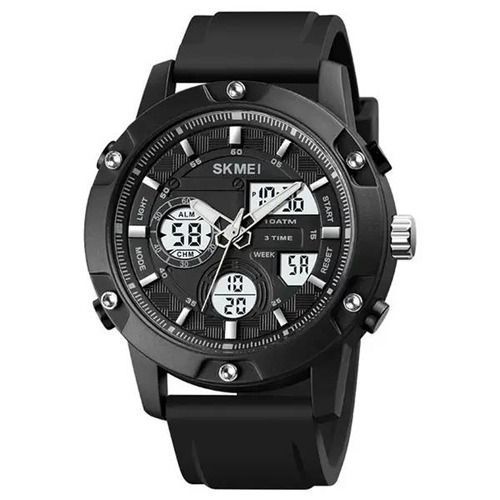 Годинник наручний 1757BKWT SKMEI,(Lux) BLACK-WHITE 2635 фото
