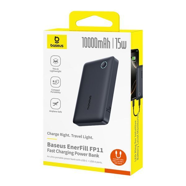 Портативная Батарея Baseus EnerFill 15W 10000mAh (EN) White 7232 фото