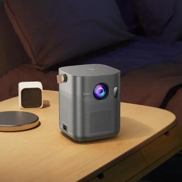 Проектор Hoco Smart full autofocus projector (720p Android version) DT4 |WiFI 2.4+5G, BT 5.1, 1AV/1USB/1HDMI| (UPD) Gray 5932 фото