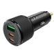 Адаптер автомобильный Hoco Avant-garde Car charger NZ17 |1xUSB/2xType-C, 75W/3A, PD/QC| (UPD) 7082 фото 1