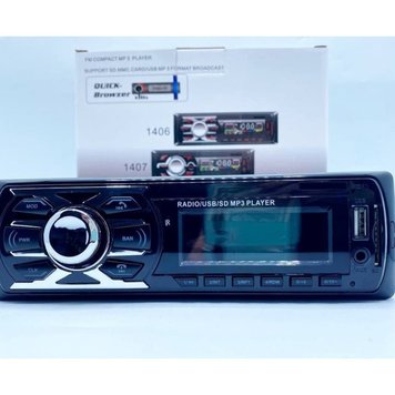 Автомагнитола Car Audio 1406 FM radio/MP3/Charging/Bluetooth/USB (GD) Black 2995 фото