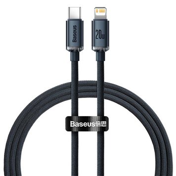 Кабель Baseus Type-C to Lightning Crystal Shine Series Fast Charging Data Cable |1.2m, 20W| (UPD) Blue 2646 фото