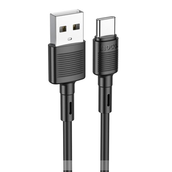 Кабель Hoco USB - Type-C Victory charging data cable X83 |1m, 3A| (UPD) Black 2056 фото