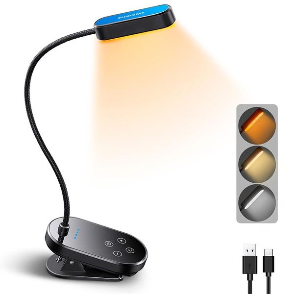 Лампа Glocusent Mini clip-on Book light |1600/3000/5000K, 80h| (UPD) Black 2015 фото