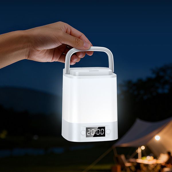 Лампа HOCO Smart clock night light HX15 |7h|(UPD) (white) 7451 фото