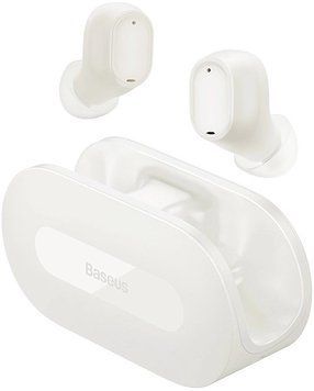 Беспроводные наушники Baseus Bowie EZ10 True Wireless Earphones |BT5.3, 50/300mAh, 5h, Location, OTA| (UPD) White 4947 фото