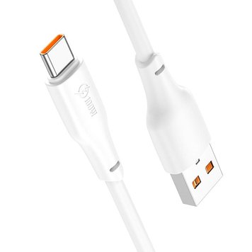 Кабель Hoco USB to Type-C Force fast charging data cable X93 |1m, 100W| (UPD) White 1730 фото