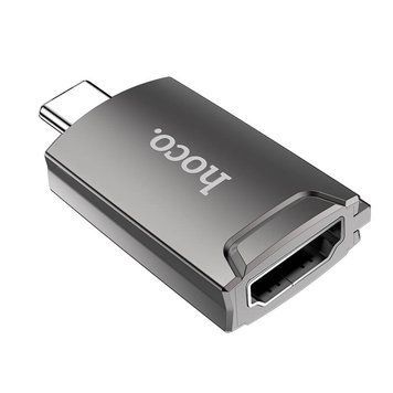 Перехідник Hoco Type-C to HDMI Easy flow adapter UA19 |4K|(UPD) Gray 2846 фото