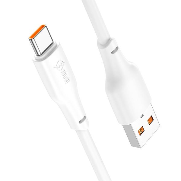 Кабель Hoco USB для Type-C Force fast charging data cable X93 |1m, 100W| (UPD) White 1730 фото