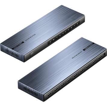 Активний сплітер Vention 4K 1 In 8 HDMI Splitter Black Aluminum Alloy Type EU Standard (KT) 7004 фото