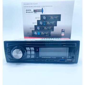 Автомагнитола Car Audio 3013 FM radio/MP3/Charging/Bluetooth/USB (GD) Black 2996 фото