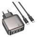 МЗП Borofone BAS57A 3USB-C/1USB PD/QC 67W GAN+Type-C to Type-C (MMA) Black 7204 фото 2
