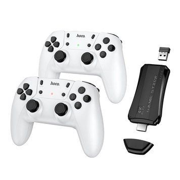 Набір відеоігр з контролерами HOCO Collection game box+two wireless gamepads set GA31 |2.4G, HDTV| (UPD) (white) 7454 фото