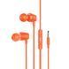 Навушники Hoco Discoverer universal earphones with mic M107 (UPD) (Orange) 7504 фото 2