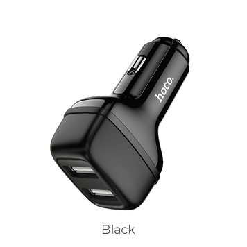 Адаптер автомобільний HOCO Leader Z36 |2USB, 2.4A| (UPD) Black 1790 фото