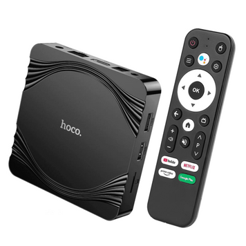 Android TV приставка HOCO Navio WiFi HD TV box DQ10 |4GB+32GB,CortexTM-A53, WiFi 2.4g/5g, 4K/60FPS| (UPD) Black 6306 фото