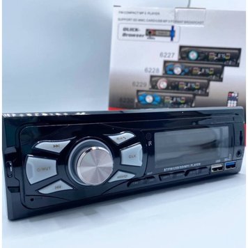 Автомагнитола Car Audio 6230 FM radio/MP3/Charging/Bluetooth/USB (GD) Black 2997 фото