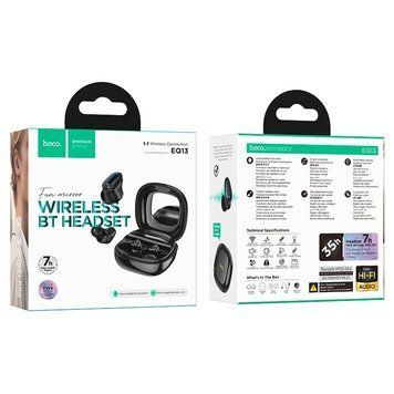 Беспроводные наушники HOCO fun true wireless BT headset EQ13 | BT5.3, 40/400mAh, 7h | (UPD) Black 3202 фото