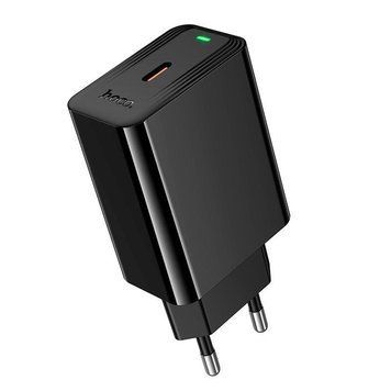 МЗП HOCO Leader single port charger CS93A |1 Type-C, 20W/3A, PD (UPD) Black 7357 фото