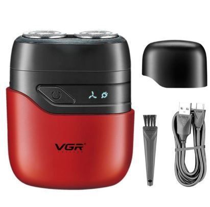 Електробритва VGR V-345 Red, роторна, IPX7 (OP) 5602 фото